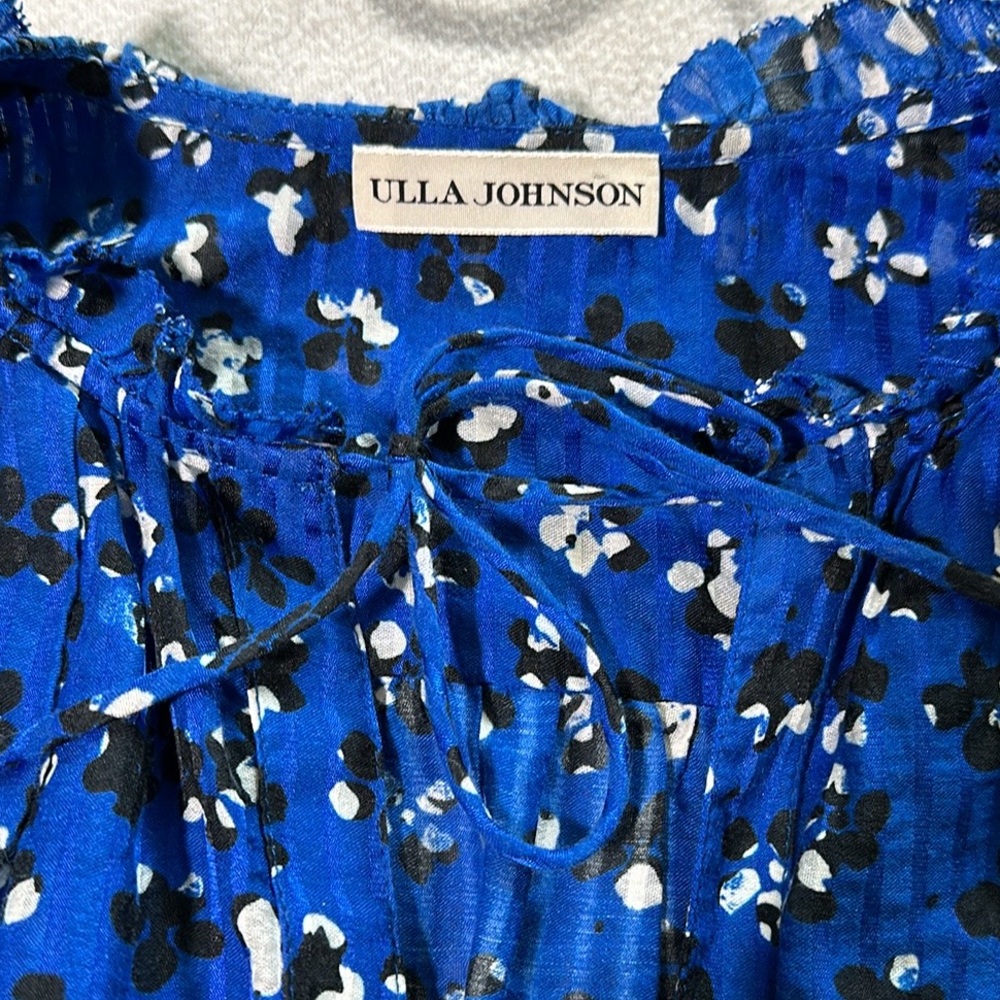 Ulla Johnson Silk-Blend Ruffle Lilian Blouse - Picture 6 of 7